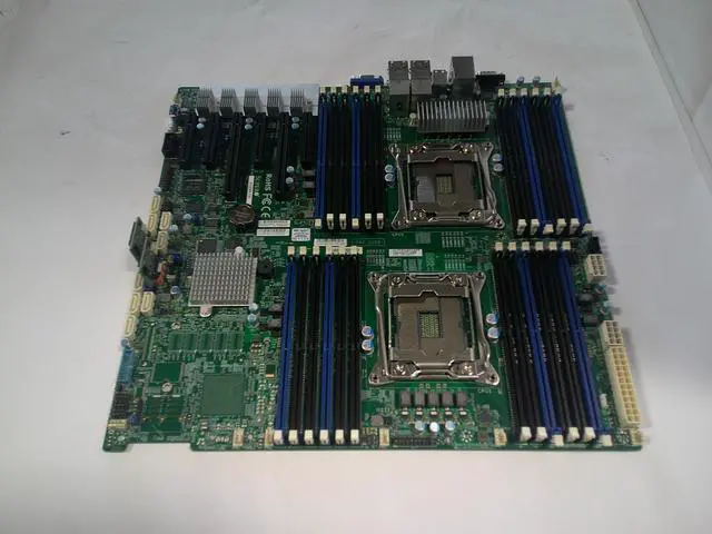 Alt view image 4 of 5 - SuperMicro X10DRI-T4+ Dual Xeon LGA2011 V3 V4 4x10GBe LAN Server Motherboard