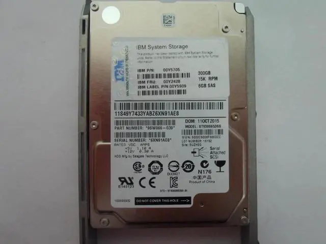 Alt view image 3 of 4 - IBM ST9300653SS 00Y2428 300GB 15K RPM 6GB SAS 2.5'' Hard Drive