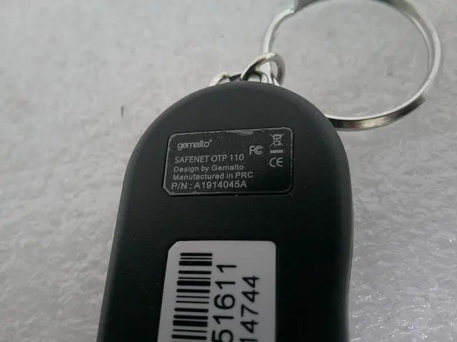 Alt view image 4 of 4 - Gemalto SafeNet OTP 110 One Time Password Hardware Tokens