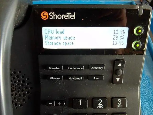 Alt view image 3 of 4 - ShoreTel IP420G Gigabit VoIP Business Phone  2-Line Display
