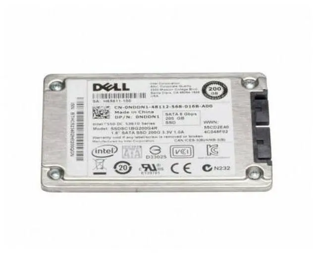 Main image of Dell NDDN1 0NDDN1 / Intel DC S3610 200GB 1.8" SATA SSD  SSDSC1BG200G4R