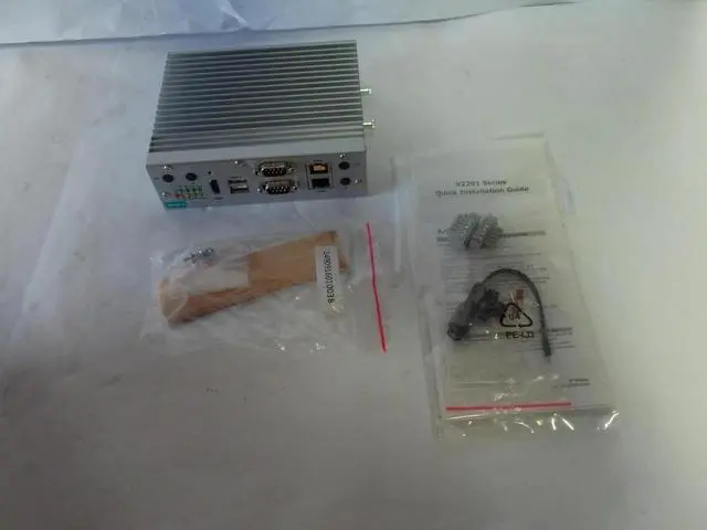 Alt view image 4 of 5 - Moxa V2201-E4-T (CUSTOM) DIN-Rail Computer Intel Atom E3845 4GB RAM 32GB SSD