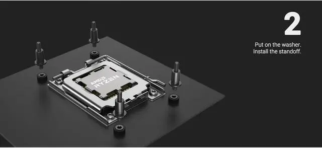 Alt view image 3 of 6 - ID-COOLING AM5/AM4 Metal Mounting Kit for ID-COOLING ZOOMFLOW/ZOOMFLOW X/AURAFLOW X/FROSTFLOW X/PINKFLOW Series for Firm Installation