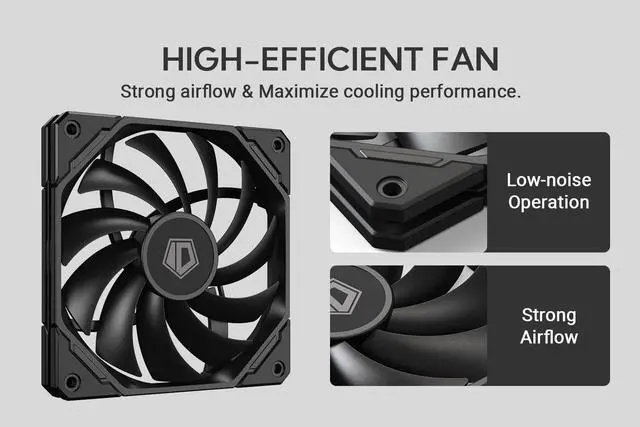 Alt view image 4 of 7 - ID-COOLING IS-67-XT Black 67mm Height Low Profile CPU Cooler 6 Heatpipes CPU Air Cooler for HTPCs, ITX, and Small Form Factor Builds, 120x15mm Slim Fan, Support Intel LGA1700/1200/115X, AMD AM5/AM4