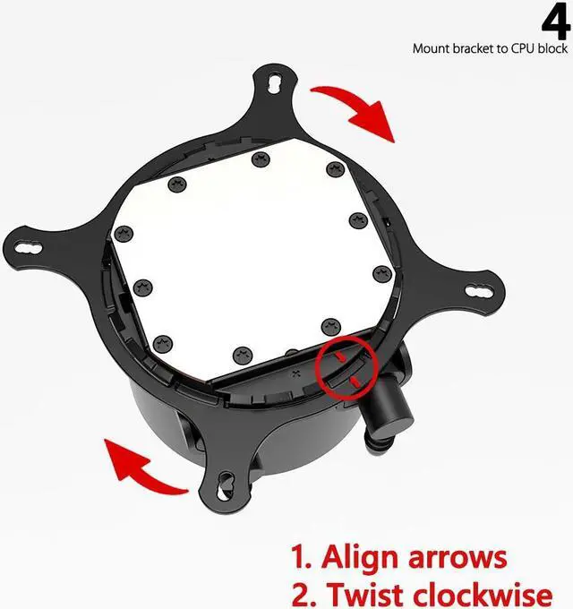 Alt view image 4 of 5 - ID-COOLING Metal Mounting Kit for AURAFLOW/FROSTFLOW/ICEFLOW/ZOOMFLOW/PINKFLOW Series fit Intel LGA1700/1200/115X