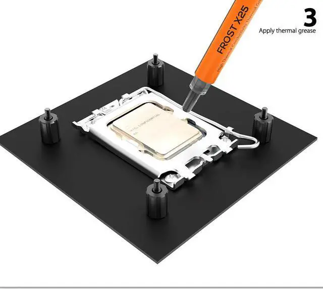 Alt view image 3 of 5 - ID-COOLING Metal Mounting Kit for AURAFLOW/FROSTFLOW/ICEFLOW/ZOOMFLOW/PINKFLOW Series fit Intel LGA1700/1200/115X