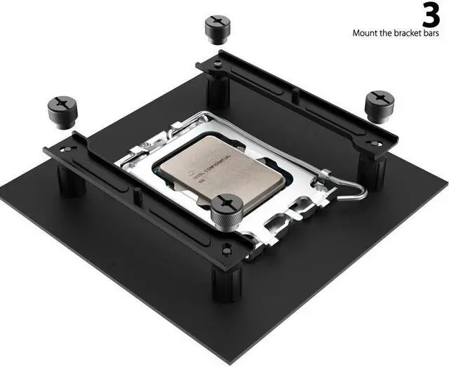 Alt view image 3 of 5 - ID-COOLING Metal Mounting Kit for SE-207-XT/SE-225-XT/SE-234-ARGB/SE-224-XT/SE-914-XT/SE-904-XT Series fit Intel LGA1700/1200/115X