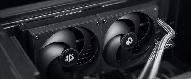 Alt view image 6 of 6 - ID-COOLING AS-120-K 120mm Black Case Fan Silence PC Fan Daisy Chain Connector Computer Fans for Radiator/CPU Air Cooler/Computer Case 3 Packs
