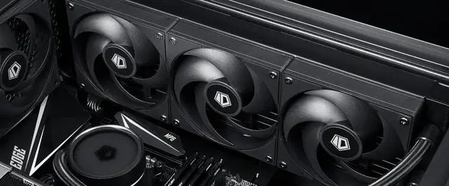 Alt view image 6 of 6 - ID-COOLING AS-140-K Black Case Fan Silence PC Fan Daisy Chain Connector Computer Fans for Radiator/CPU Air Cooler/Computer Case 140mm 2 Packs