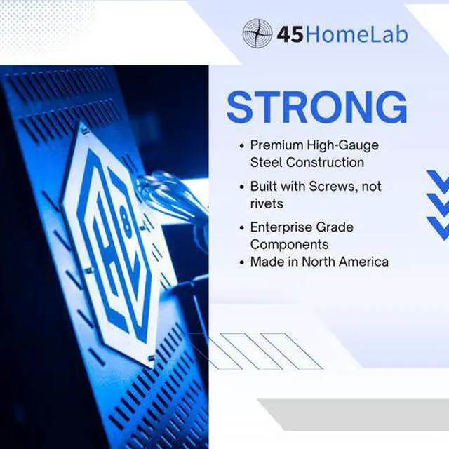 Alt view image 9 of 10 - 45Homelab Server Chassis HL8 - Fully Assembled, North American Design, High-Capacity Media Storage