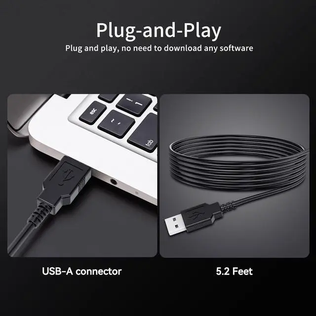 Alt view image 7 of 7 - AUSDOM Y2 Wired USB Keyboard with Number Pad,Spill-Resistant,Chiclet Keyboard,Adjustable Tilt, Ergonomic Office Keyboards for Windows Mac PC Laptop,Full Size Keyboard