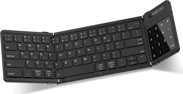 Main image of AUSDOM Foldable Keyboard,Sofkeys Air3 Foldable Bluetooth Keyboard with Touchpad and Numeric Keypad for ipad, iPhone Mac Android Windows iOS ,Wireless Portable Keyboard for Travel