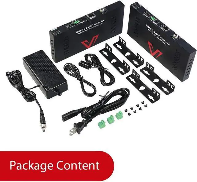 Alt view image 6 of 7 - 4K HDMI Extender with ARC, HDBaseT Extender Audio Return Channel, S/PDIF Audio Pass Through, 2-Way IR, CEC, PoC & RS232, Ideal for Home Theater