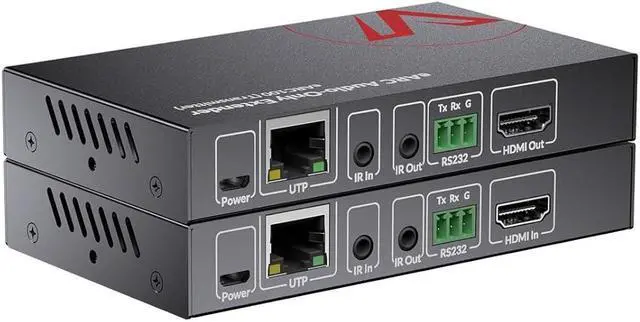 Alt view image 7 of 7 - AV Access eARC & ARC Audio Extender Over Cat 5e/6/6a/7 Ethernet Cable Up to 100m/330ft, Audio Extender with 2-Way IR, RS232 & CEC, Ideal for Home Theater