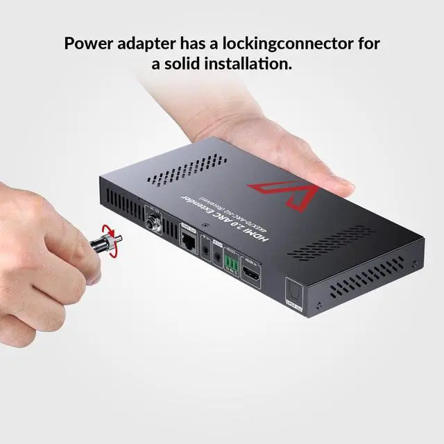 Alt view image 7 of 7 - 4K HDMI Extender with ARC, HDBaseT Extender Audio Return Channel, S/PDIF Audio Pass Through, 2-Way IR, CEC, PoC & RS232, Ideal for Home Theater