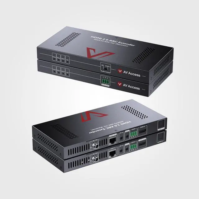 Main image of 4K HDMI Extender with ARC, HDBaseT Extender Audio Return Channel, S/PDIF Audio Pass Through, 2-Way IR, CEC, PoC & RS232, Ideal for Home Theater