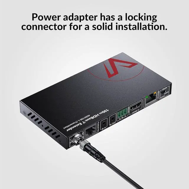 Alt view image 5 of 7 - AV Access HDBaseT HDMI Extender Over Single Cat5e/6/6a/7 4K@60Hz (230ft/70m), 1080P (330ft/100m), with Ethernet, HDR10+, YUV4:2:0, HDCP 2.2, Plug & Play, IR Return & PoE, Smart EDID