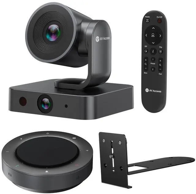 Main image of 4K Conference Room Camera System, AI Auto-Tracking PTZ Camera 15x Zoom(3x Optical) with Bluetooth Speakerphone Set, 120° Wide-Angle, 16-Foot Mic Pickup, for Zoom YouTube Teams OBS and More
