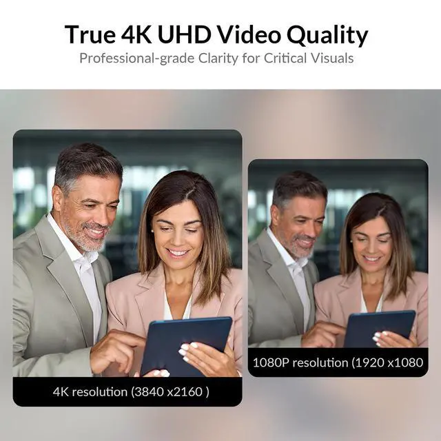 Alt view image 6 of 7 - 4K Conference Room Camera System, AI Auto-Tracking PTZ Camera 15x Zoom(3x Optical) with Bluetooth Speakerphone Set, 120° Wide-Angle, 16-Foot Mic Pickup, for Zoom YouTube Teams OBS and More