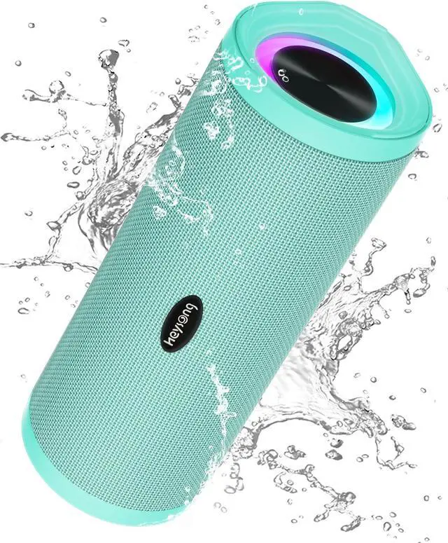 Main image of HEYSONG Portable Bluetooth Speaker, Waterproof Wireless Shower Speakers with Good Bass, IPX7 Floating, 5000mAh, TF Card, Loud Sound for Beach, Pool, Kayak Accessories, Gifts for Women, Girl-Mint Green