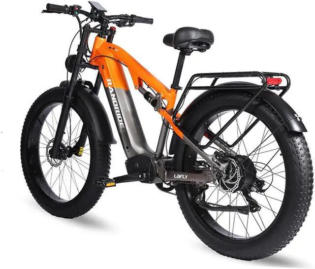 Alt view image 3 of 7 - RANDRIDE 1500W Ebike Fat Tire Electric Bike for Adults E Bike 23AH Mountain Electric Bike with 26*4.0 CST Fat Tire, Shimano 27 Speed, Shimano hydraulic brakes