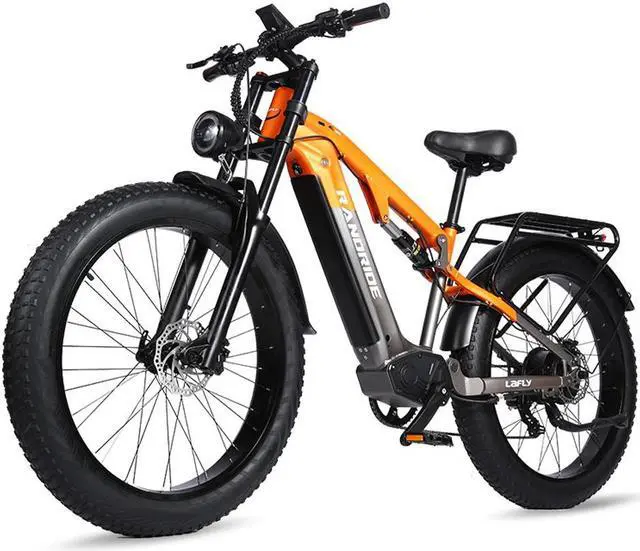 Alt view image 2 of 7 - RANDRIDE 1500W Ebike Fat Tire Electric Bike for Adults E Bike 23AH Mountain Electric Bike with 26*4.0 CST Fat Tire, Shimano 27 Speed, Shimano hydraulic brakes