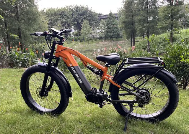 Alt view image 4 of 7 - RANDRIDE 1500W Ebike Fat Tire Electric Bike for Adults E Bike 23AH Mountain Electric Bike with 26*4.0 CST Fat Tire, Shimano 27 Speed, Shimano hydraulic brakes