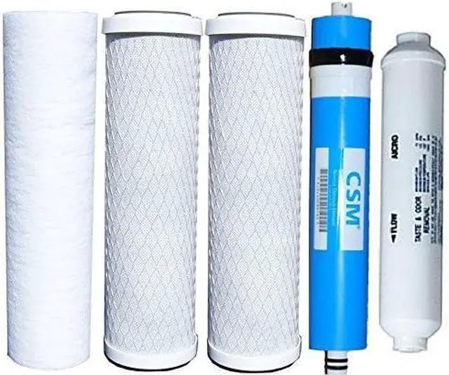 Main image of CSM Reverse Osmosis Replacement Filter Set 5 pcs w 50 GPD Membrane