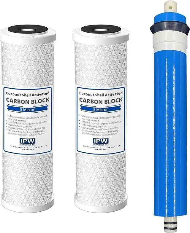 Main image of Compatible GE SmartWater Reverse Osmosis RO Set GXRM10G, GXRM10RBL Filter 50 GPD