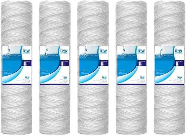 Main image of Compatible with Campbell 1ss Sediment Filter Cartridges, 5 Micron, 9 3/4" x 2.5", 5 Pack