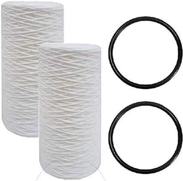 Main image of IPW Industries Inc. Compatible for Pelican Water Replacement 10 in. x 4.5 in. Sediment Filter & O-Ring - Pack of 2 Sets