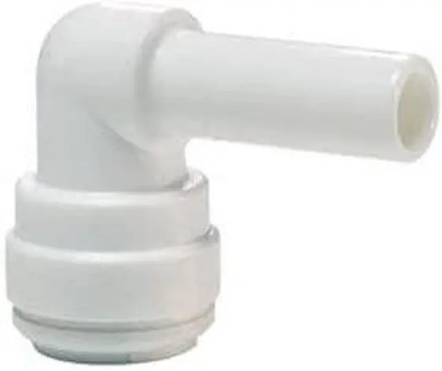 Main image of IPW Industries Inc-John Guest - Acetal Plug In Stem Elbow Quick Connect Fitting 3/8" OD / 1/4" OD/Single - (CI221208W)