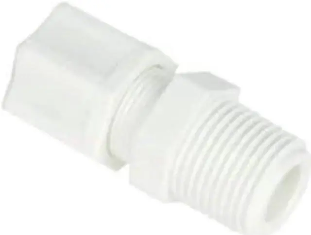 Main image of IPW Industries Inc. - Jaco - Male Connector Fitting with Ferrule Nut and Integral Sleeve - Polypropylene 3/8" NPT x 1/4" OD - 1046_PPG 10-4-6-P-P-G