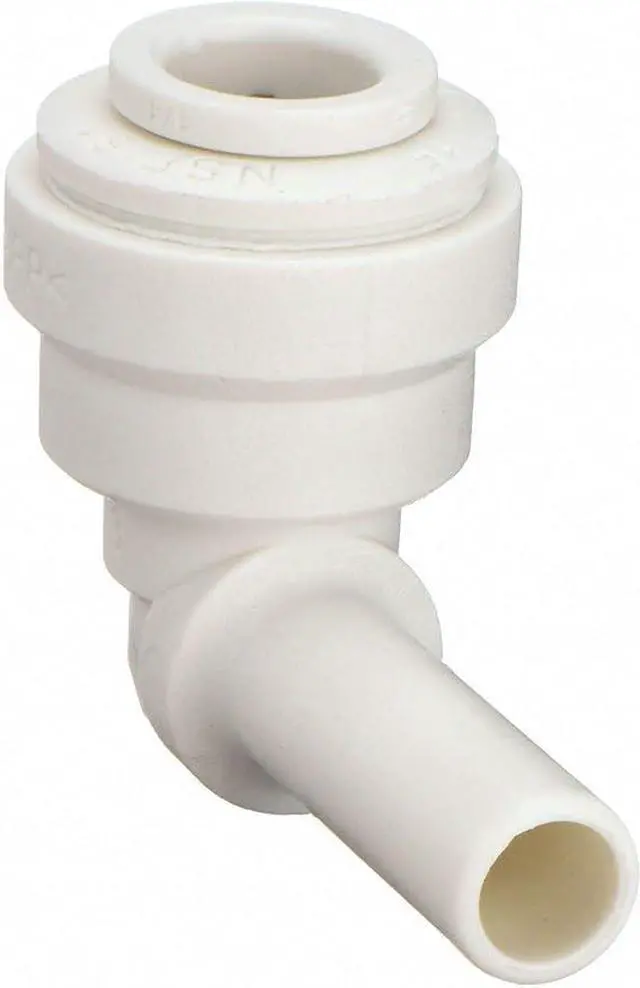 Main image of IPW Industries Inc-John Guest - Polypropylene Plug In Stem Elbow Quick Connect Fitting 1/2" OD / 1/2" OD/Single - PP221616W