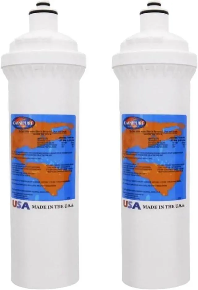 Main image of IPW Industries Inc-Omnipure - (ELF 5M-P) - 12.5" x 4" ELF-Series 5 Micron Carbon Block with Phosphate Filter; Scale Inhibitor 2 Pack
