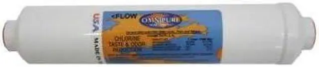 Main image of Omnipure (K2505-KK) 10"x2" Inline K-Series 5 Micron Sediment; 3/8" Quick Connect