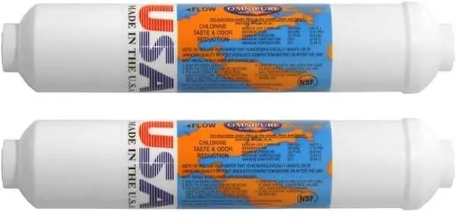 Main image of IPW Industries Inc-Omnipure -(SCL10-B)- 10" x 2" GAC & Phosphate Scale Inhibitor Inline Filter 1/4" NPT 2 Pack