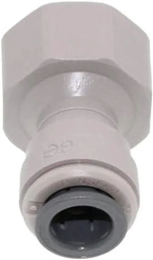 Main image of IPW Industries Inc-John Guest - Acetal Female Connector Quick Connect Fitting 3/8" OD / 1/2" BSPT (Coned Shape) / British Standard Pipe Thread (BSPT) PI451214CS