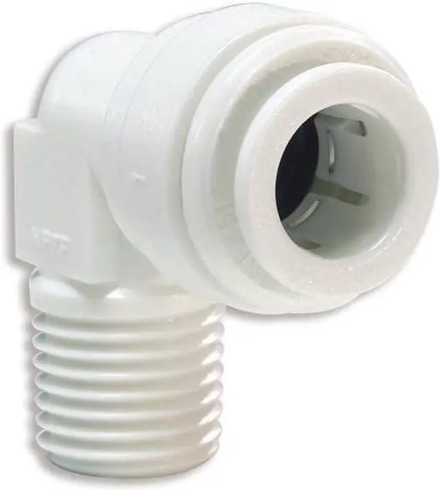 Main image of John Guest Speedfit PP481223W 3/8OD by 3/8NPTF Fixed Elbow, 10-Pack