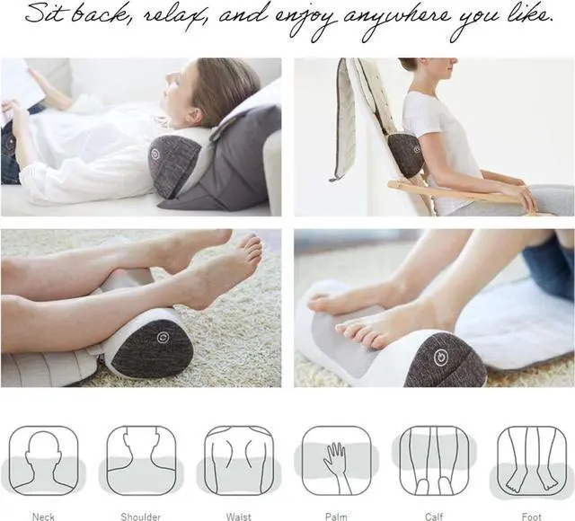 Alt view image 2 of 7 - Synca Wellness Corron Premium Roll-up Lumbar Massage Cushion for Health & Personal Care - HW - Massage & Relaxation