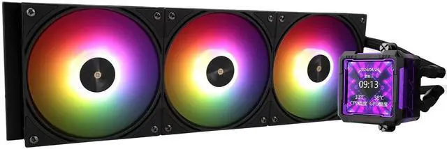 Main image of Thermalright FW360 PRO Black ARGB AIO CPU Liquid Cooler for Desktop - 2000RPM PWM Fans, with 2.73" LCD Display Screen, for AM4/AM5 & Intel LGA1150/1151/1200/2011/1700/1851