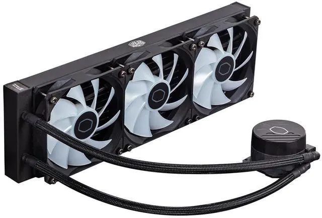 Alt view image 5 of 6 - MASTERLIQUID 360L Core ARGB AIO CPU Liquid Cooler, Water Cooling System, 3 x120mm ARGB Fans, 360mm Radiator Compatible with AMD Ryzen AM5/AM4/Intel LGA 1851/1700/1200/1151 | Black