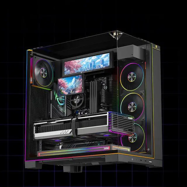 Alt view image 7 of 7 - Thermalright Dynamic Vision PRO 360 ARGB AIO CPU Cooler, 5.5" Screen, Black