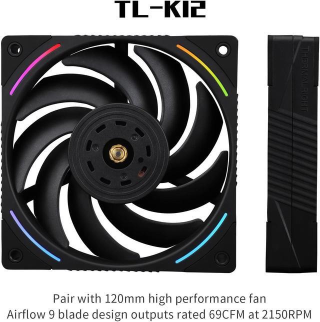 Alt view image 4 of 7 - Thermalright Phantom Spirit 120 EVO CPU Cooler,7×6mm Heat Pipes CPU Air Cooler,Dual PWM Fan Computer Cooling,2150RPM Speed,for AMD AM4 AM5/Intel 1700/1150/1151/1200/17XX/2011