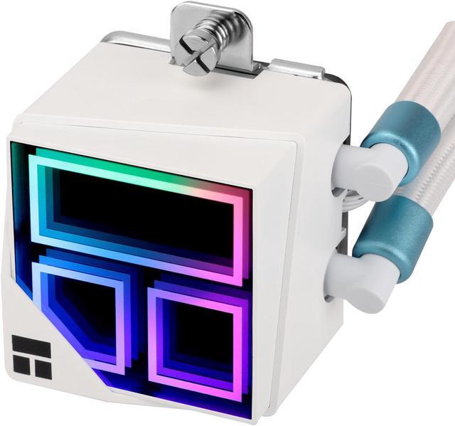 Alt view image 2 of 7 - Thermalright Frozen Infinity 360 AIO ARGB CPU Liquid Cooler for Desktop - 2000RPM PWM Fans, for AM4/AM5 & Intel LGA1150/1151/1200/2011/1700/1851 White