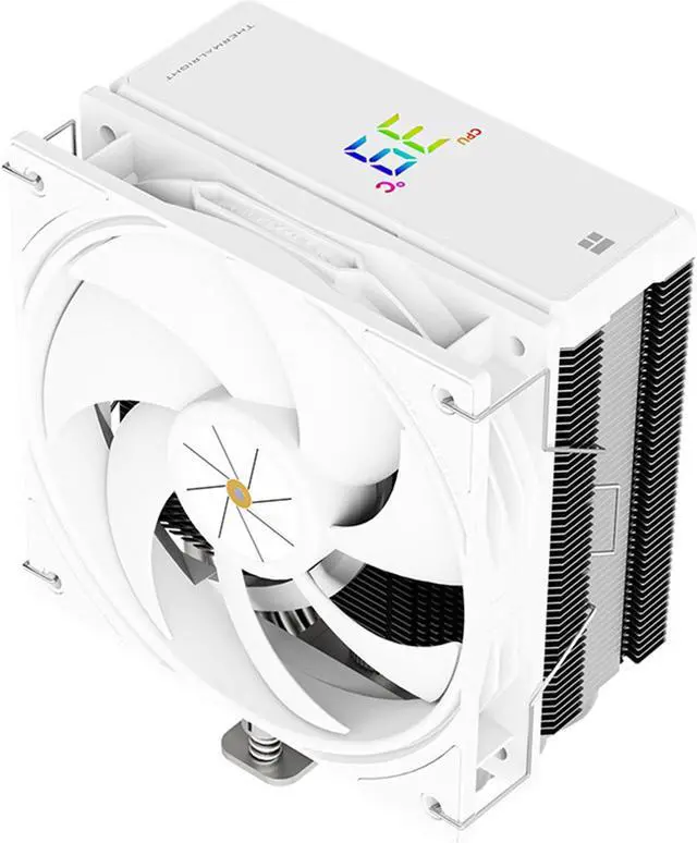 Main image of Thermalright Assassin X 120 R Digital CPU Air Cooler - Temperature Display | 4 Heat Pipes, for Intel LGA 1150/1151/1155/1156/1200/1700 AMD AM4/AM5 White