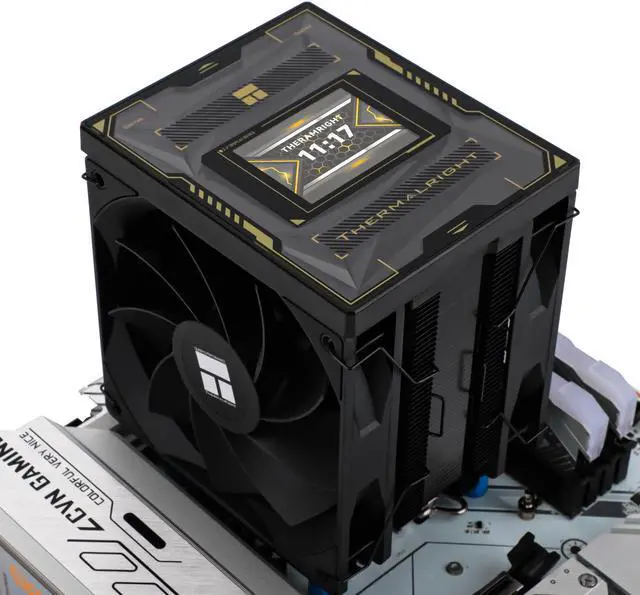 Alt view image 5 of 7 - Thermalright Burst Assassin 120 Vision CPU Air Cooler - IPS 2.4-inch Square Rotatable Display, 120mm Forward and Reverse Fan Design, Support Intel LGA1700/1150/1151/1200/1851, AMD AM4/AM5