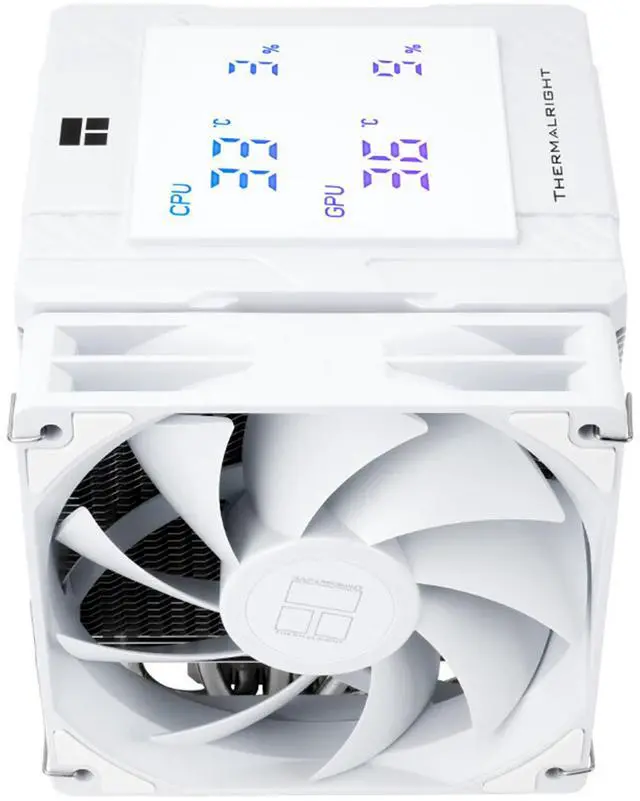 Alt view image 5 of 7 - Thermalright Peerless Assassin 120 Digital CPU Air Cooler -Temperature Display | 6 Heat Pipes | 1850RPM PWM 120mm Fans, for Intel 1851/1700, AMD AM4/AM5 White