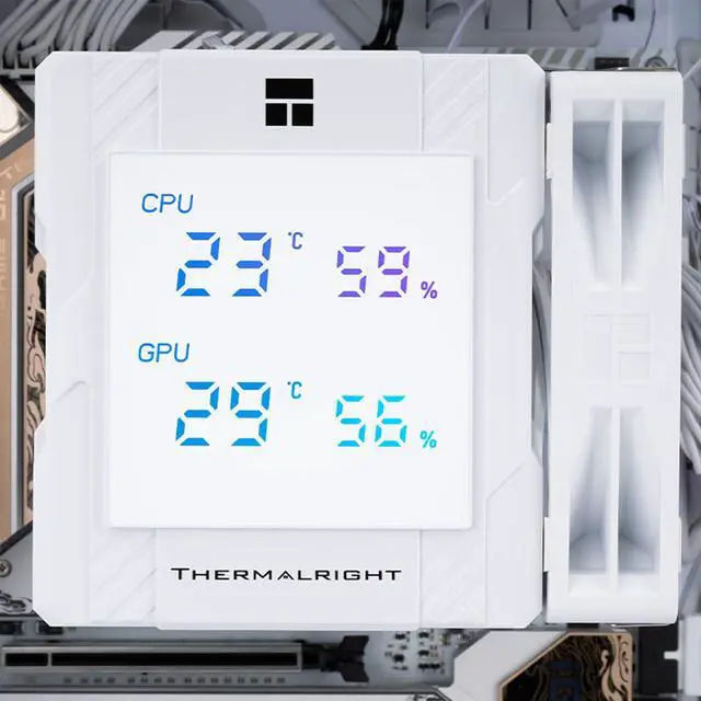 Alt view image 6 of 7 - Thermalright Peerless Assassin 120 Digital CPU Air Cooler -Temperature Display | 6 Heat Pipes | 1850RPM PWM 120mm Fans, for Intel 1851/1700, AMD AM4/AM5 White