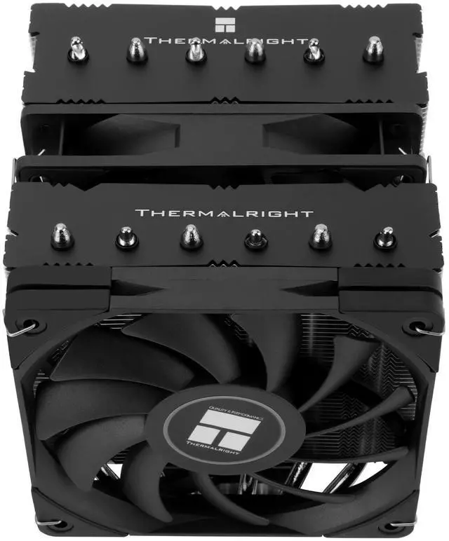 Alt view image 4 of 7 - Thermalright Royal Knight 120 SE CPU Cooler, 155mm High, Dual Towers Dual PWM Fans TL-C12B V2 and TL-C12015B, 6 Heat Pipes,PC Cooling for AM4/AM5/Intel LGA 1700/1851/1150/1151/1200